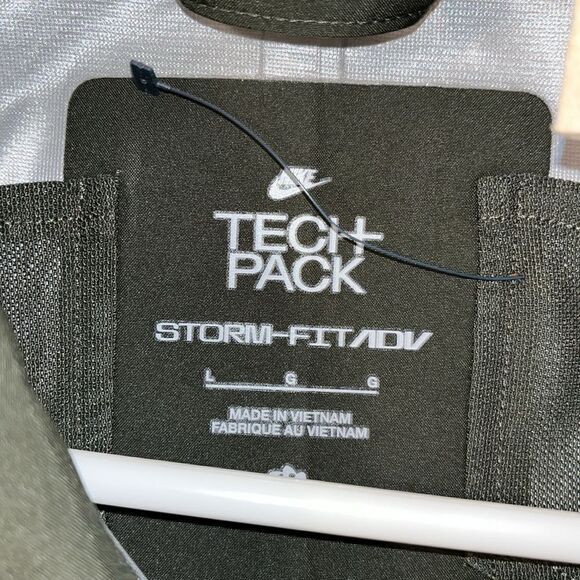 New Olive Green Nike Tech Pack Goretex Jacket StormFit ADV DQ4291-355-waterproof - Picture 7 of 12
